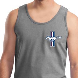 Mens Ford Tanktop The Legend Lives Crest Pocket Print Tank Top Mens Ford Tanktop The Legend Lives Crest Pocket Print Tank Top