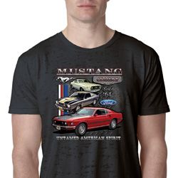 Mens Ford Tee Classic Mustangs Untamed Burnout Shirt Mens Ford Tee Classic Mustangs Untamed Burnout Shirt