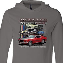 Mens Ford Tee Classic Mustangs Untamed Lightweight Hoodie Mens Ford Tee Classic Mustangs Untamed Lightweight Hoodie