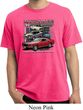 Mens Ford Tee Classic Mustangs Untamed Pigment Dyed Shirt