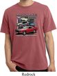 Mens Ford Tee Classic Mustangs Untamed Pigment Dyed Shirt