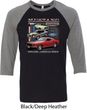 Mens Ford Tee Classic Mustangs Untamed Raglan Shirt
