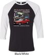 Mens Ford Tee Classic Mustangs Untamed Raglan Shirt