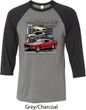Mens Ford Tee Classic Mustangs Untamed Raglan Shirt