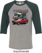 Mens Ford Tee Classic Mustangs Untamed Raglan Shirt