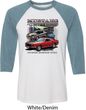 Mens Ford Tee Classic Mustangs Untamed Raglan Shirt