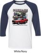 Mens Ford Tee Classic Mustangs Untamed Raglan Shirt