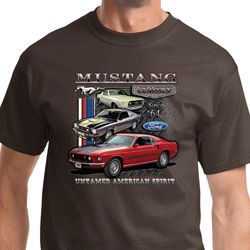 Mens Ford Tee Classic Mustangs Untamed T-shirt Mens Ford Tee Classic Mustangs Untamed T-shirt