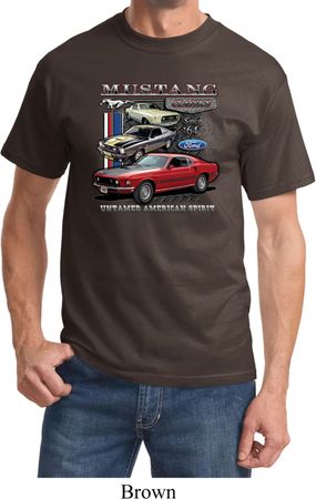 Mens Ford Tee Classic Mustangs Untamed T-shirt
