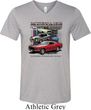 Mens Ford Tee Classic Mustangs Untamed Tri Blend V-neck