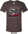 Mens Ford Tee Classic Mustangs Untamed Tri Blend V-neck
