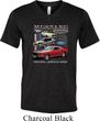 Mens Ford Tee Classic Mustangs Untamed Tri Blend V-neck