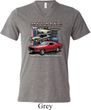 Mens Ford Tee Classic Mustangs Untamed Tri Blend V-neck