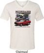 Mens Ford Tee Classic Mustangs Untamed Tri Blend V-neck