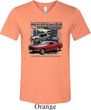 Mens Ford Tee Classic Mustangs Untamed Tri Blend V-neck