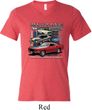 Mens Ford Tee Classic Mustangs Untamed Tri Blend V-neck