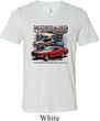 Mens Ford Tee Classic Mustangs Untamed Tri Blend V-neck