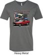 Mens Ford Tee Classic Mustangs Untamed V-neck Shirt