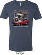 Mens Ford Tee Classic Mustangs Untamed V-neck Shirt