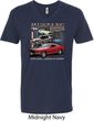 Mens Ford Tee Classic Mustangs Untamed V-neck Shirt