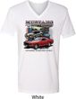 Mens Ford Tee Classic Mustangs Untamed V-neck Shirt