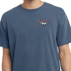 Mens Ford Tee Mustang Pocket Print Pigment Dyed T-shirt Mens Ford Tee Mustang Pocket Print Pigment Dyed T-shirt