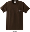 Mens Ford Tee Mustang Pocket Print Pocket Shirt