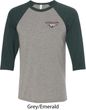 Mens Ford Tee Mustang Pocket Print Raglan Shirt