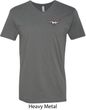 Mens Ford Tee Mustang Pocket Print V-neck