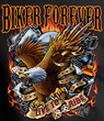 Men's Biker Forever Black T-shirt