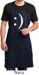 Mens Funny Apron Smiley Chat Face Full Length Apron with Pockets