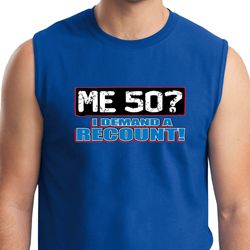 Mens Funny Birthday Shirt Me 50 Muscle Tee T-Shirt