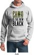 Mens Funny Hoodie Camo is the New Black Hoody