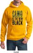 Mens Funny Hoodie Camo is the New Black Hoody