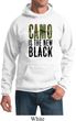Mens Funny Hoodie Camo is the New Black Hoody