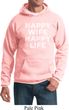 Mens Funny Hoodie Happy Wife Happy Life Hoody