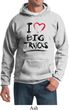Mens Funny Hoodie I Love Big Trucks Hoody