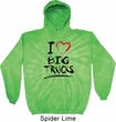 Mens Funny Hoodie I Love Big Trucks Tie Dye Hoody