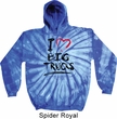 Mens Funny Hoodie I Love Big Trucks Tie Dye Hoody