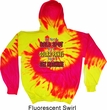 Mens Funny Hoodie Not a Bald Spot Tie Dye Hoody