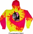 Mens Funny Hoodie Pink Freud Tie Dye Hoody