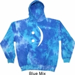 Mens Funny Hoodie Smiley Chat Face Tie Dye Hoody