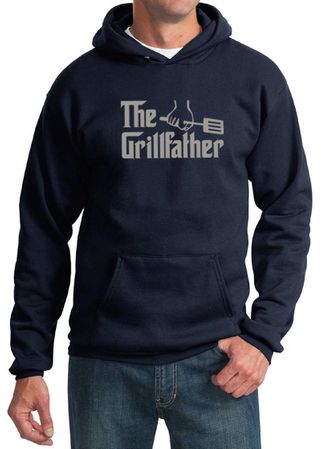 Mens Funny Hoodie The Grill Father Hoody