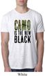 Mens Funny Shirt Camo is the New Black Burnout Tee T-Shirt