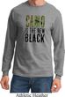 Mens Funny Shirt Camo is the New Black Long Sleeve Tee T-Shirt
