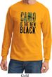 Mens Funny Shirt Camo is the New Black Long Sleeve Tee T-Shirt