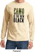 Mens Funny Shirt Camo is the New Black Long Sleeve Tee T-Shirt