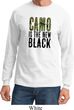 Mens Funny Shirt Camo is the New Black Long Sleeve Tee T-Shirt