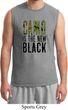 Mens Funny Shirt Camo is the New Black Muscle Tee T-Shirt