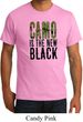 Mens Funny Shirt Camo is the New Black Organic Tee T-Shirt